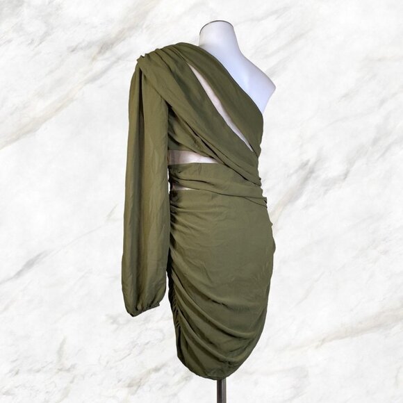 Michael Costello x REVOLVE Mai Mini Dress in Olive - Picture 10 of 12